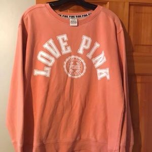 Victoria secret love pink sweatshirt